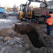 Замена участка водопровода