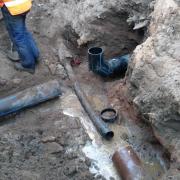 Замена участка водопровода